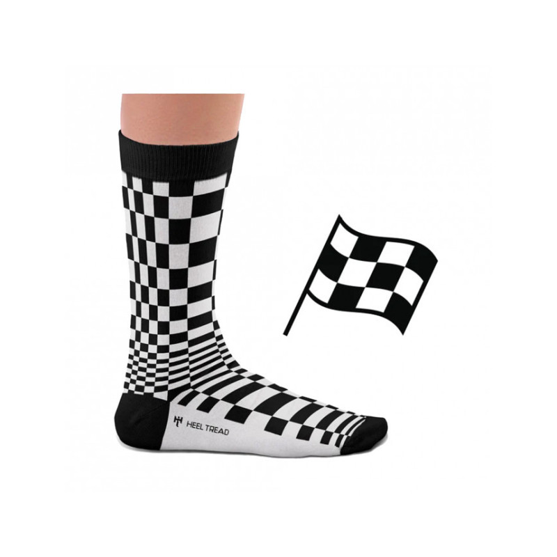 Chaussettes Auto HEEL TREAD Pasha Black/White