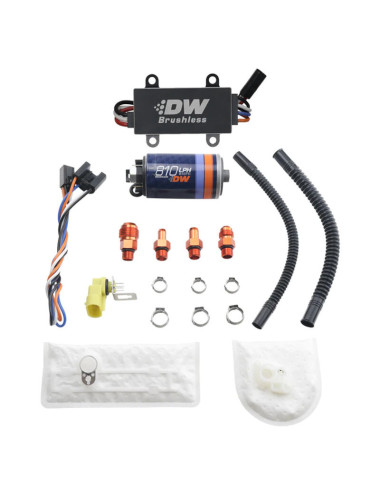 Kit pompe à essence Deatschwerks DW810 810 L/h E85 avec contrôleur C105 haute performance