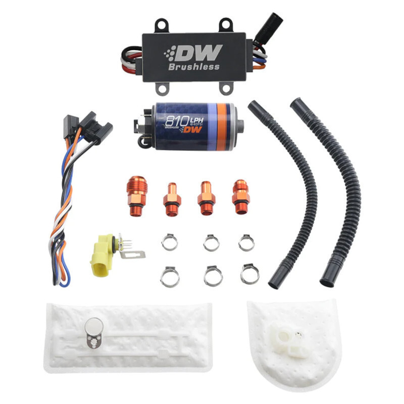 Kit pompe à essence Deatschwerks DW810 810 L/h E85 avec contrôleur C105 haute performance
