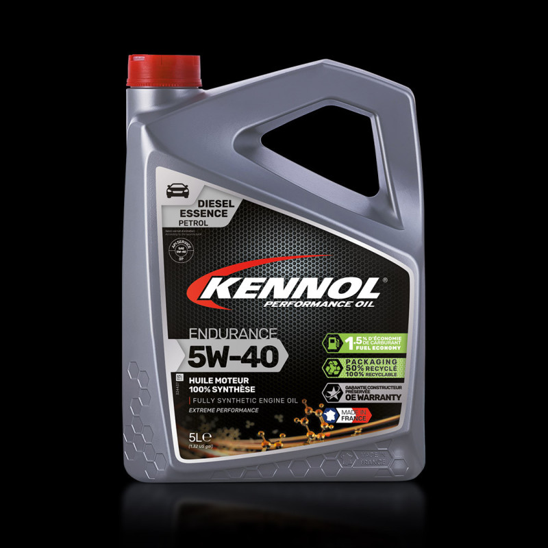 Huile moteur Kennol Endurance 5W-40 100% Synthèse Normes Constructeurs