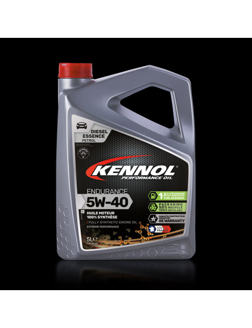 Huile moteur Kennol Endurance 5W-40 100% Synthèse Normes Constructeurs