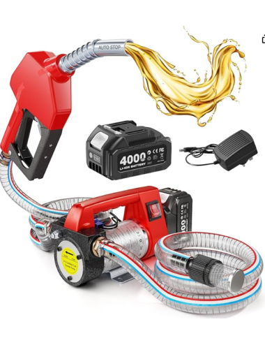 Pompe électrique sans fil 21V 45 L/min avec batterie 4000 mAh