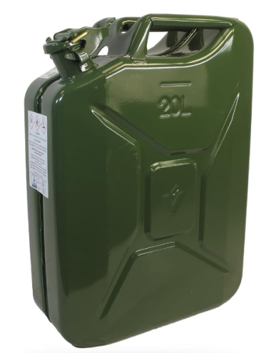 Jerrican métal 20L avec traitement intérieur antirouille
