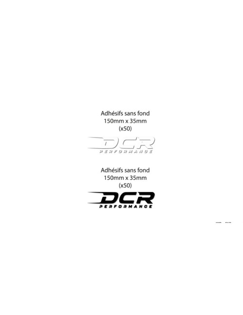 Sticker DCR PERFORMANCE 150x35 mm – Autocollant voiture