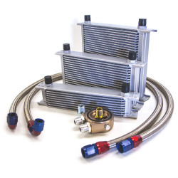 Kit radiateur d’huile universel avec durites et plaque sandwich