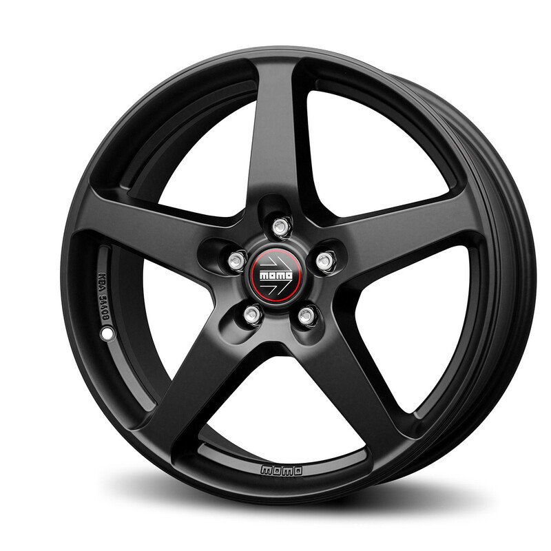 Momo Five 18x8 5x114.3 ET40 Noir Mat Rebord Poli