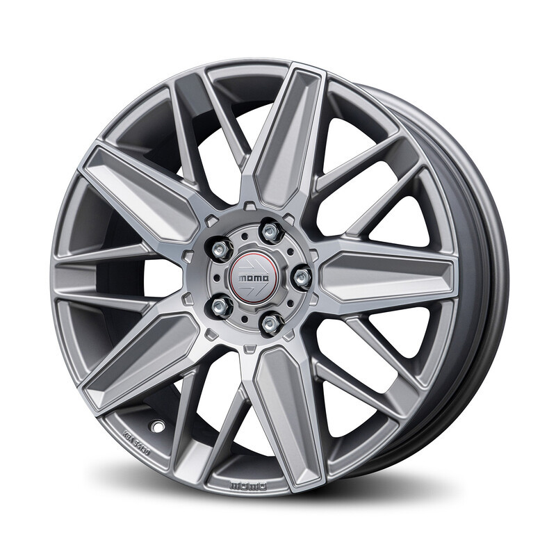 Momo Evoluzione 18x8 5x100 ET42 Titane & Gris Mat