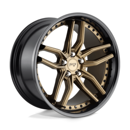 Niche M195 Methos 20x9 5x112 ET38 Bronze Mat Cerclage Noir