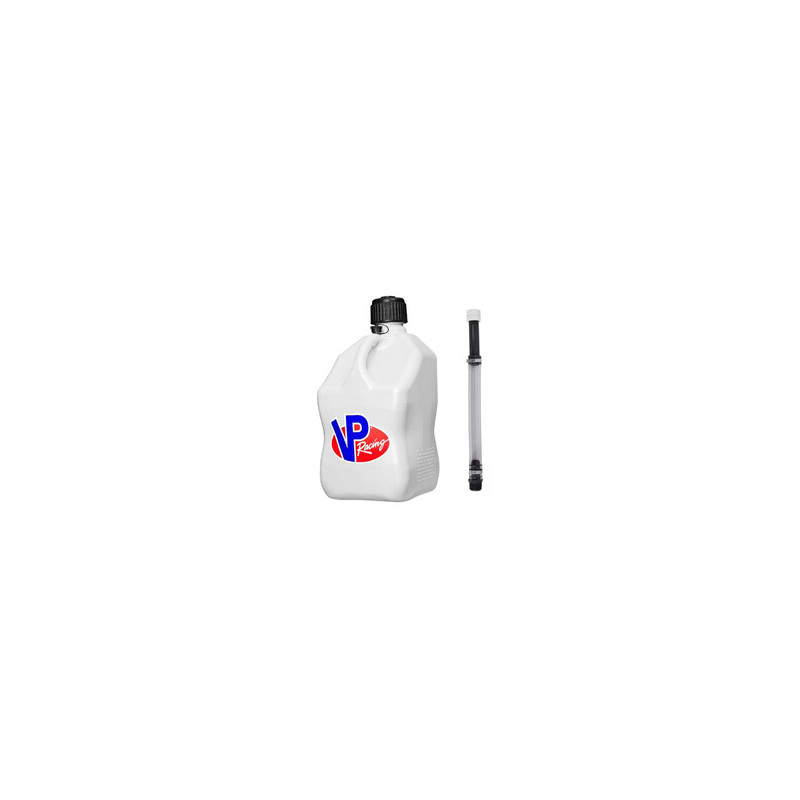 Bidon VP Racing Blanc 20L + Tuyau Deluxe