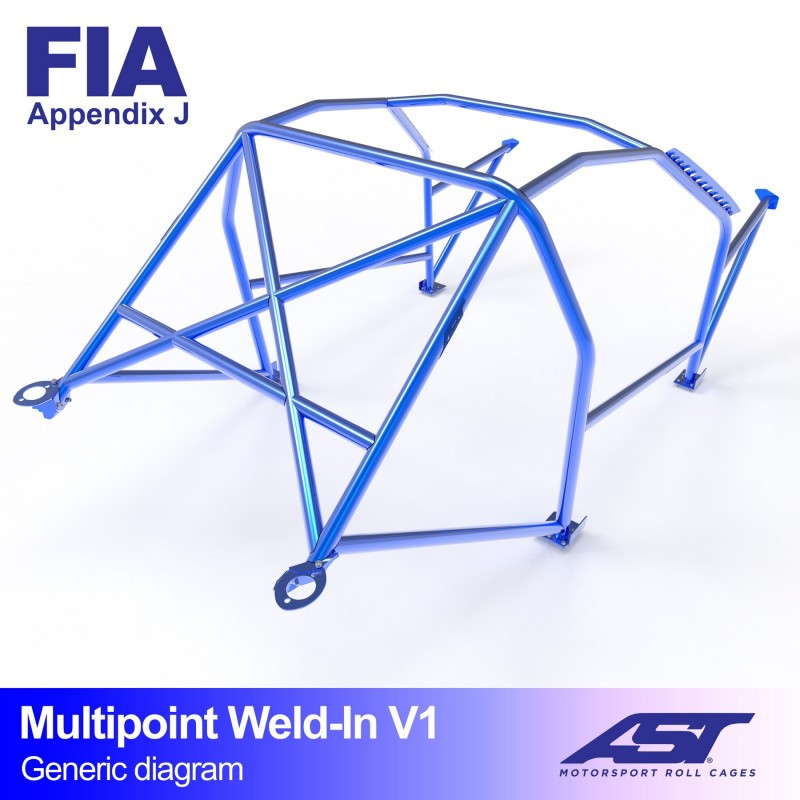 Arceau de Sécurité AUDI Coupe (B3) 2-doors Coupe Quattro MULTIPOINT WELD IN V1