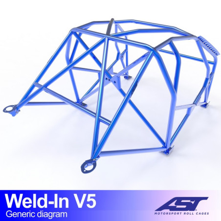 Arceau de Sécurité AUDI A1 (8X) 3-doors Hatchback FWD WELD IN V5