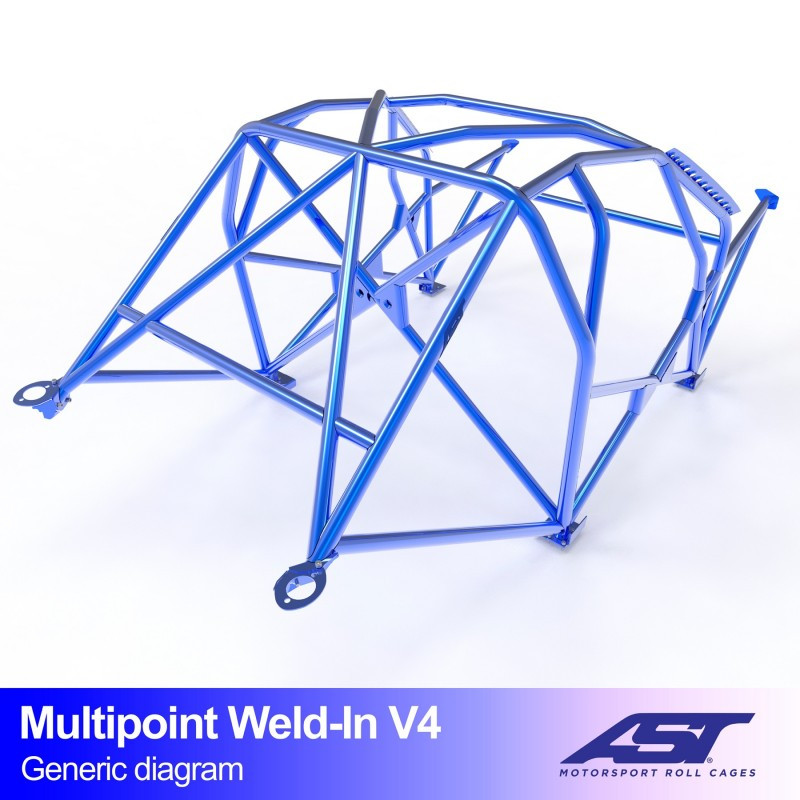 Arceau de Sécurité AUDI A1 (8X) 3-doors Hatchback FWD MULTIPOINT WELD IN V4