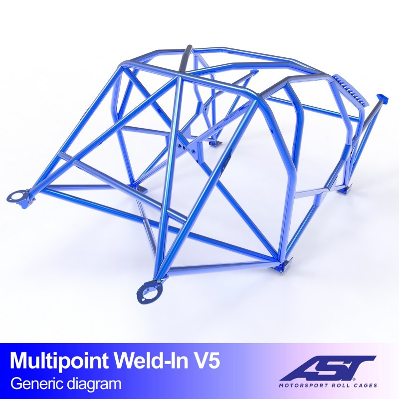Arceau de Sécurité AUDI A1 (8X) 3-doors Hatchback FWD MULTIPOINT WELD IN V5