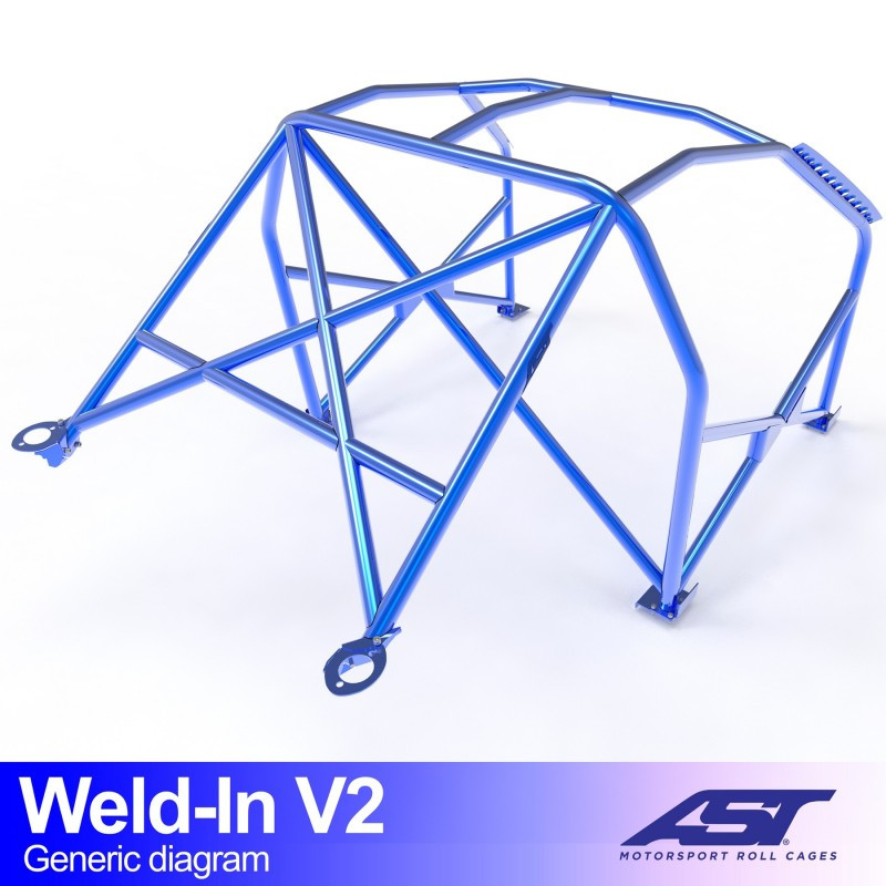 Arceau de Sécurité AUDI A3 / S3 (8L) 3-doors Hatchback Quattro WELD IN V2