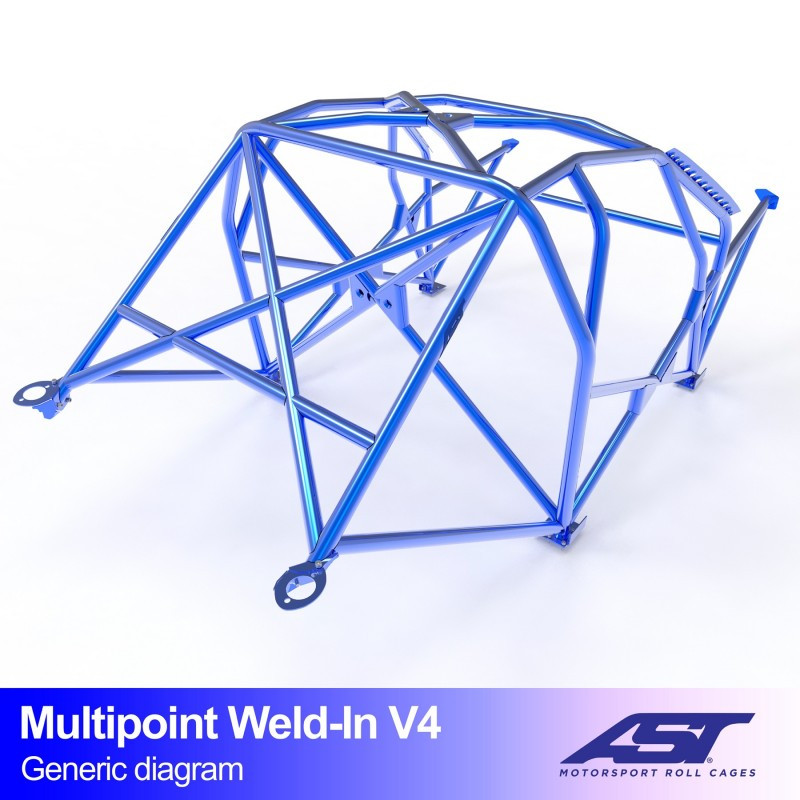Arceau de Sécurité AUDI A3 / S3 (8L) 3-doors Hatchback Quattro MULTIPOINT WELD IN V4