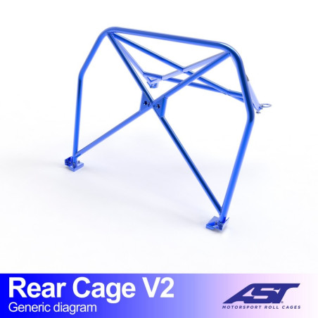 Demi-Arceau AUDI A3 / S3 (8L) 3-doors Hatchback FWD REAR CAGE V2