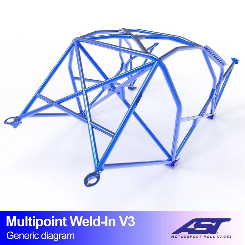 Arceau de Sécurité AUDI A3 / S3 (8L) 3-doors Hatchback FWD MULTIPOINT WELD IN V3