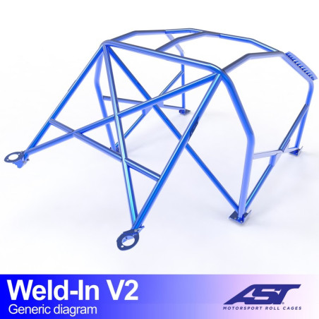 Arceau de Sécurité AUDI A3 / S3 (8P) 3-doors Hatchback Quattro WELD IN V2