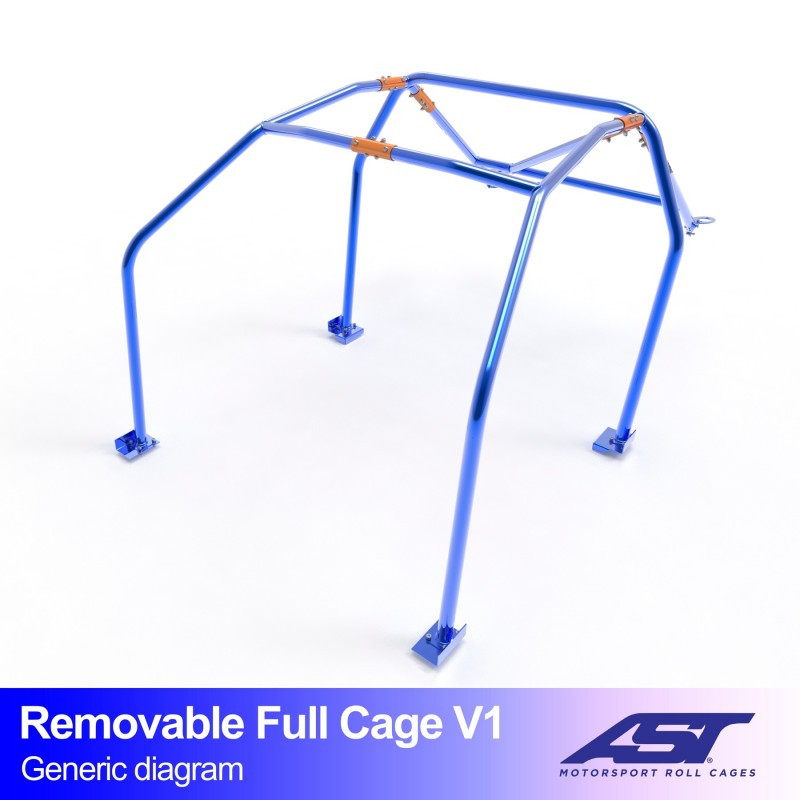 Arceau de Sécurité BMW (E30) 3-Series 2-doors Coupe AWD REMOVABLE FULL CAGE V1