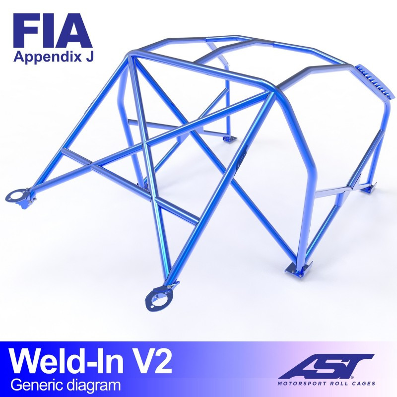 Arceau de Sécurité BMW (E36) 3-Series 4-doors Sedan RWD WELD IN V2