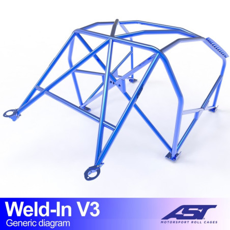 Arceau de Sécurité BMW (E36) 3-Series 5-doors Touring RWD WELD IN V3