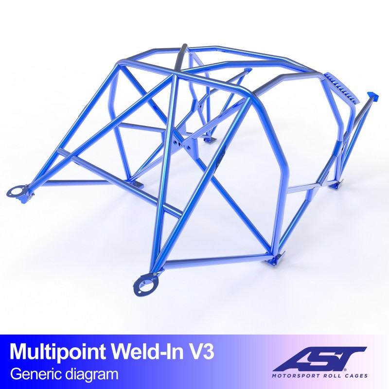 Arceau de Sécurité BMW (E36) 3-Series 3-doors Compact RWD MULTIPOINT WELD IN V3