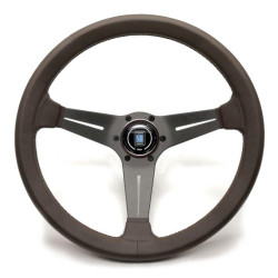 Volant Nardi Deep Corn Ø350 mm Cuir Brun – Branches Grises – Tulipage 75 mm