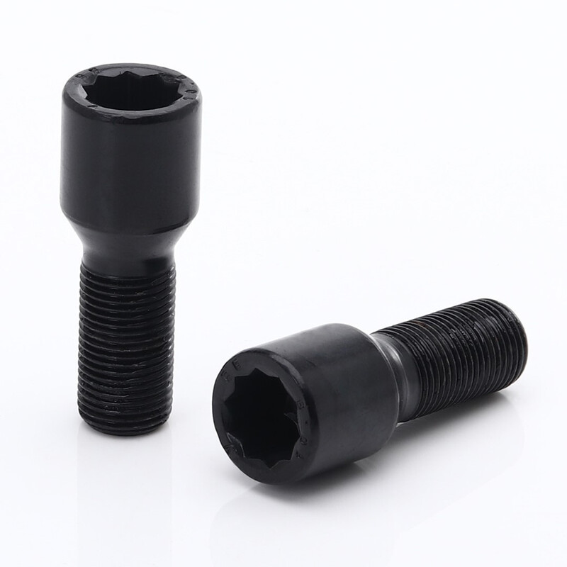 Vis de Roue Noires à Empreinte Interne M12x1.5 (Pack de 20)