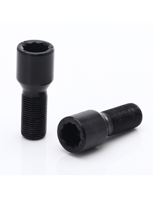Vis de Roue Noires à Empreinte Interne M12x1.5 (Pack de 20)