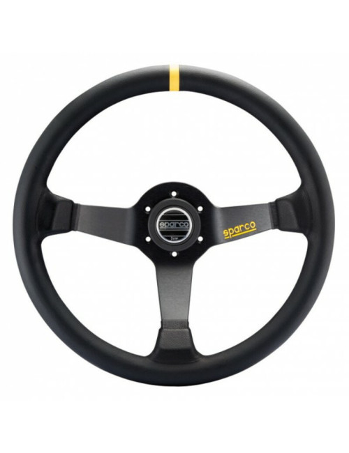 Volant Sparco R345 Tulipé 63 mm Cuir Noir Retourné