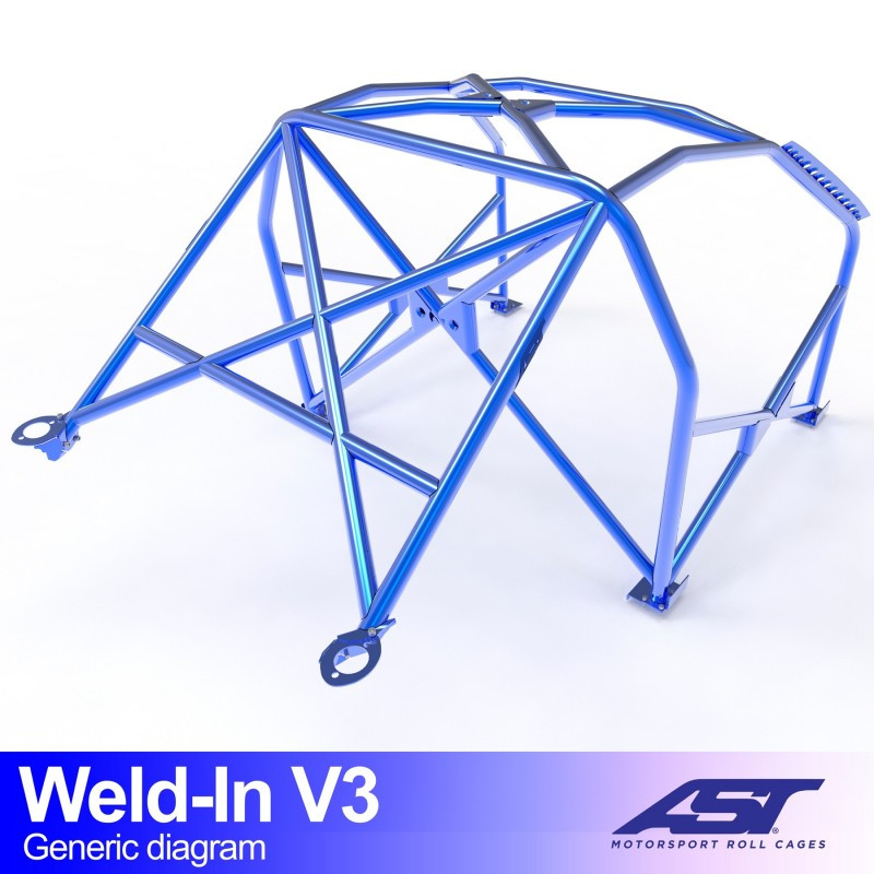 Arceau de Sécurité BMW (E30) 3-Series 2-doors Coupe AWD WELD IN V3