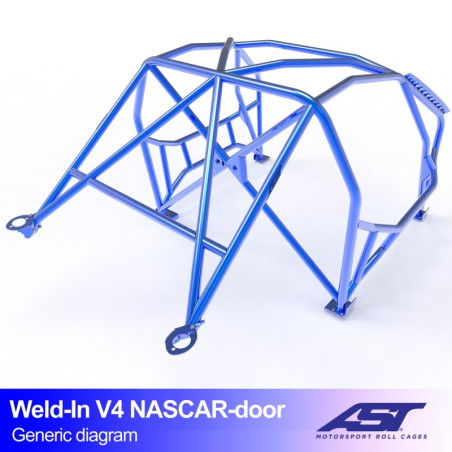Arceau de Sécurité BMW (E36) 3-Series 4-doors Sedan RWD WELD IN V4 NASCAR-door pour drift