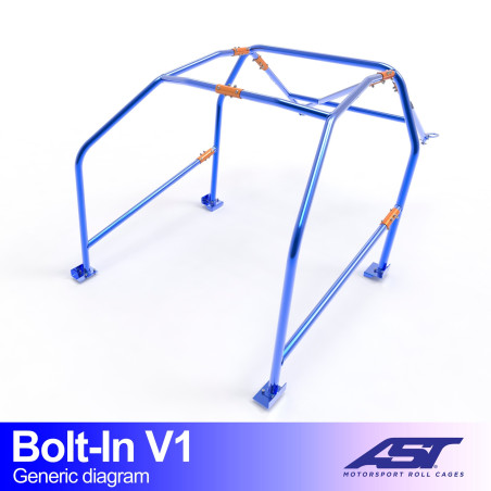 Arceau de Sécurité AUDI A3 / S3 (8L) 3-door Hatchback Quattro BOLT IN V1