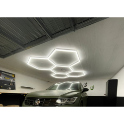 Eclairage LED pour garage 5 hexagones