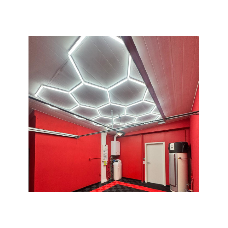 Eclairage LED 11 hexagones pour garage