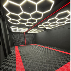 Eclairage LED 11 hexagones pour garage