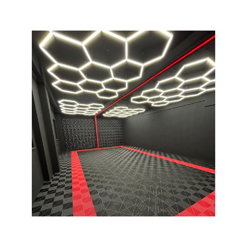 Eclairage LED 11 hexagones pour garage