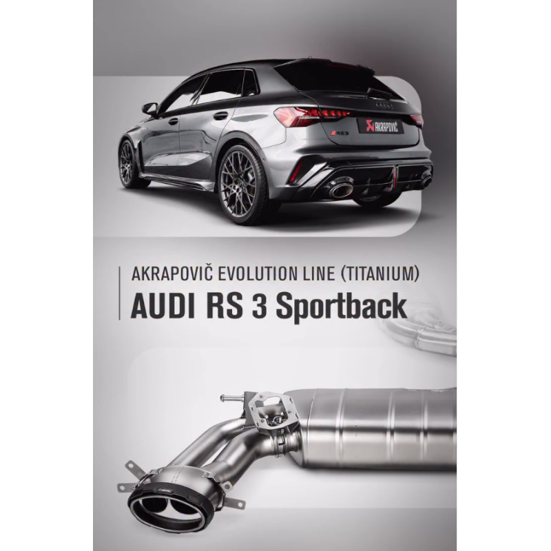 AKRAPOVIC – Audi RS3 FL Sportback (8Y2) 2025