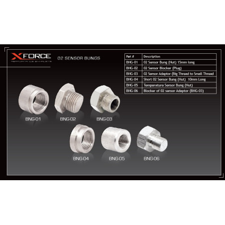 Bolts and Sensor Bungs