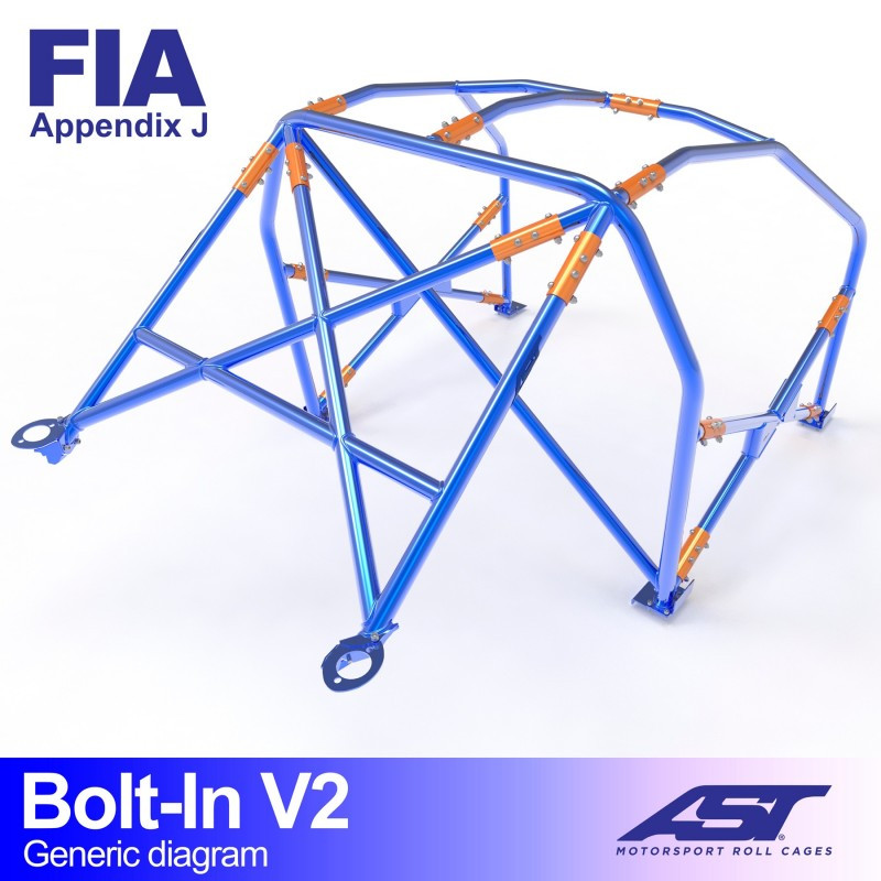 Arceau de Sécurité FORD Fiesta (Mk1) (GBFT) 3-doors Hatchback BOLT IN V2