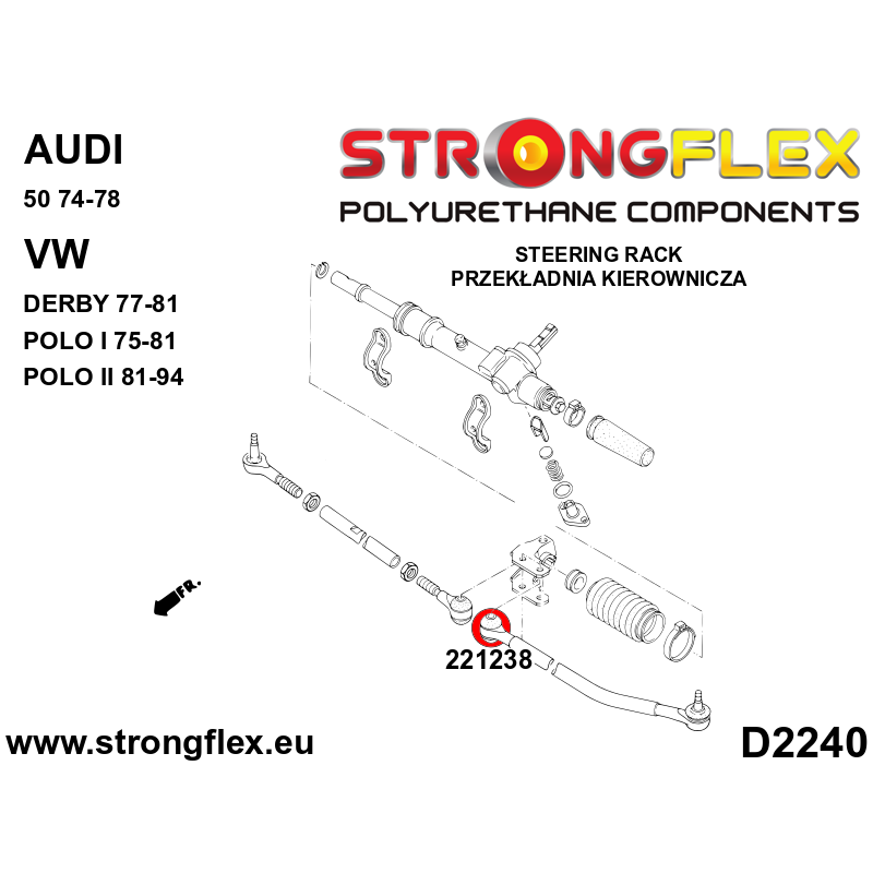 226061B: Full suspension bush kit