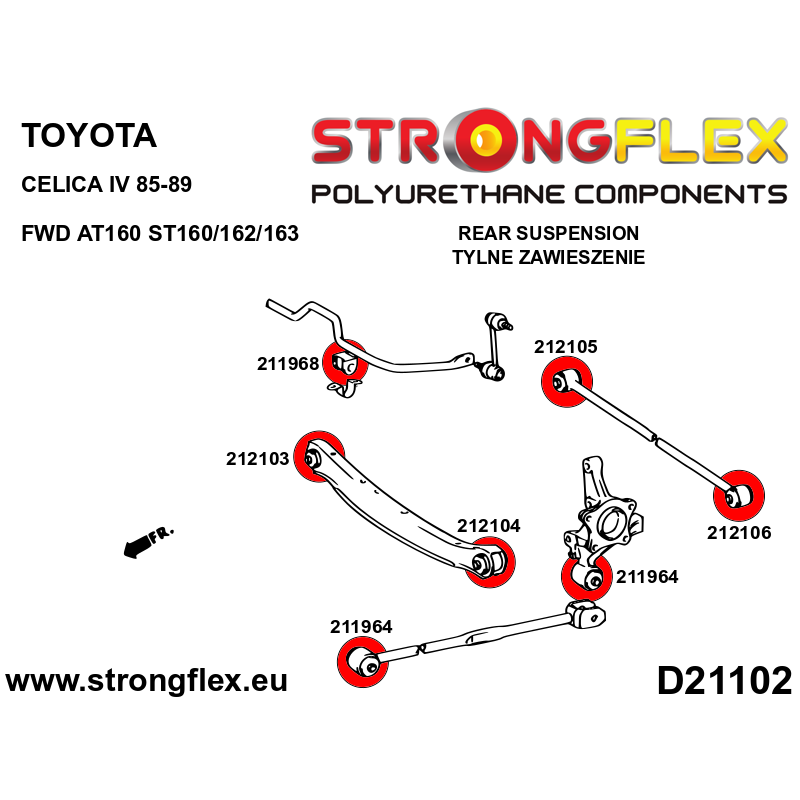216302B: Full suspension bush kit