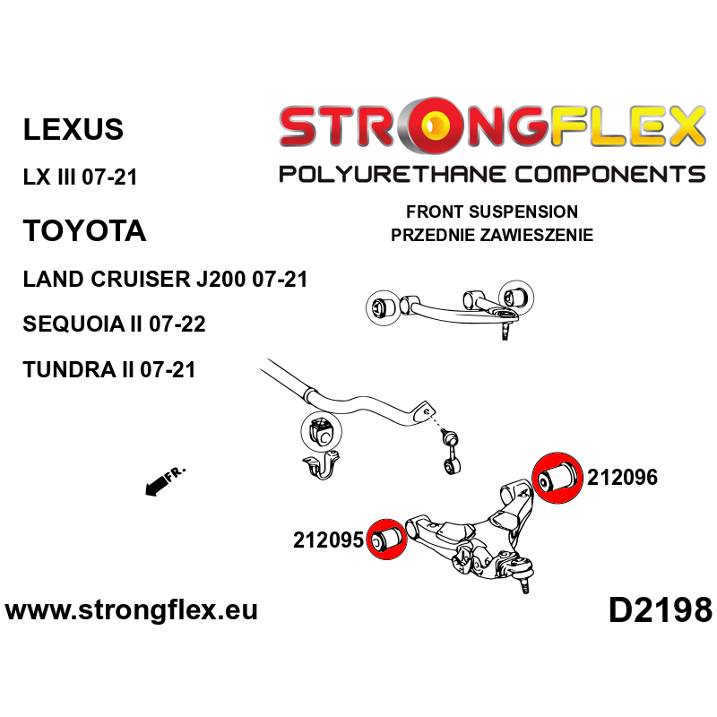 212095A: Front lower arm - front bush SPORT