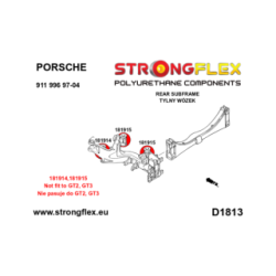 186104A: Rear subframe bush kit SPORT