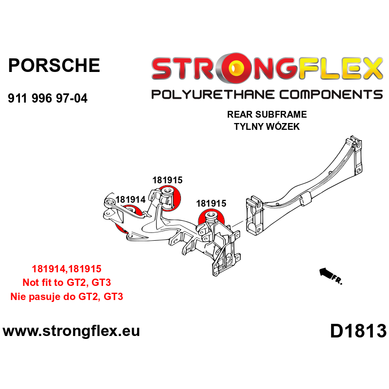 181914A: Rear subframe - front bush SPORT
