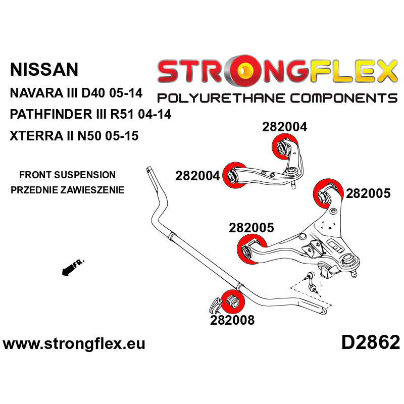 286237A: Front and rear suspension kit SPORT