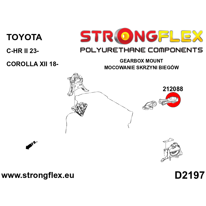 212088B: Gearbox mount bush
