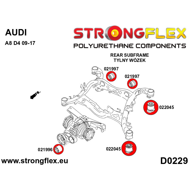 026289A: Full suspension polyurethane bush kit SPORT