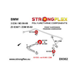036135B: Front suspension bush kit