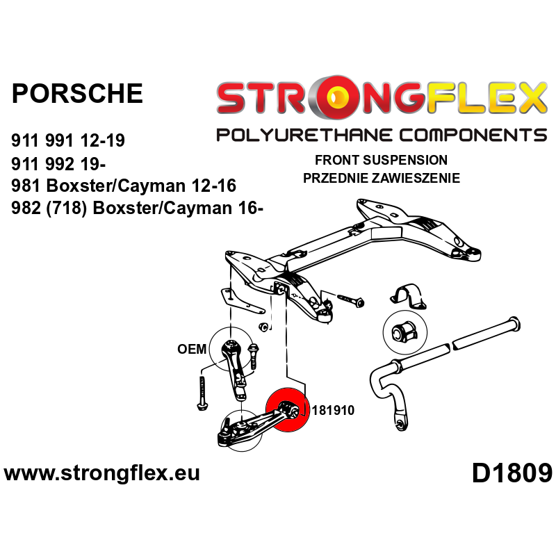 181910A: Wishbone bush – inner SPORT